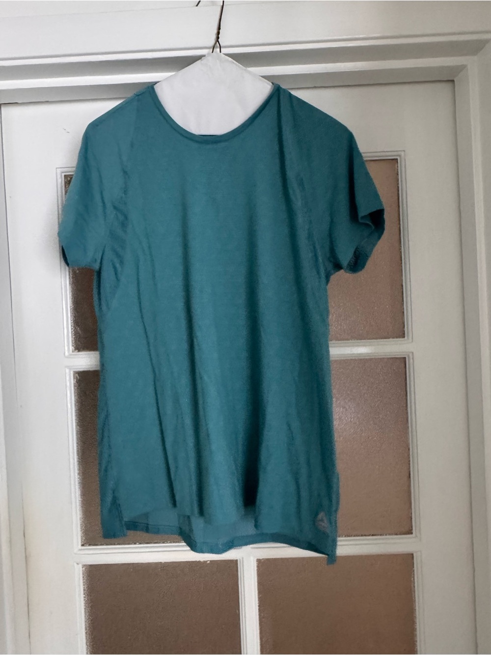 Reebok Teal Short Sleeve Crewneck Athletic Tee